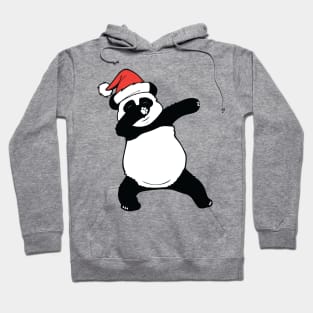 Panda Christmas Santa Hat Dabbing Panda Hoodie